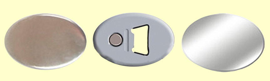 Заготовка значка - открывалки с магнитом размером 45*69